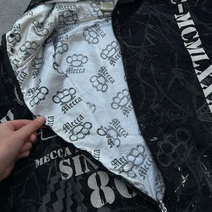 fullzip reversible mecca hoodie - L
