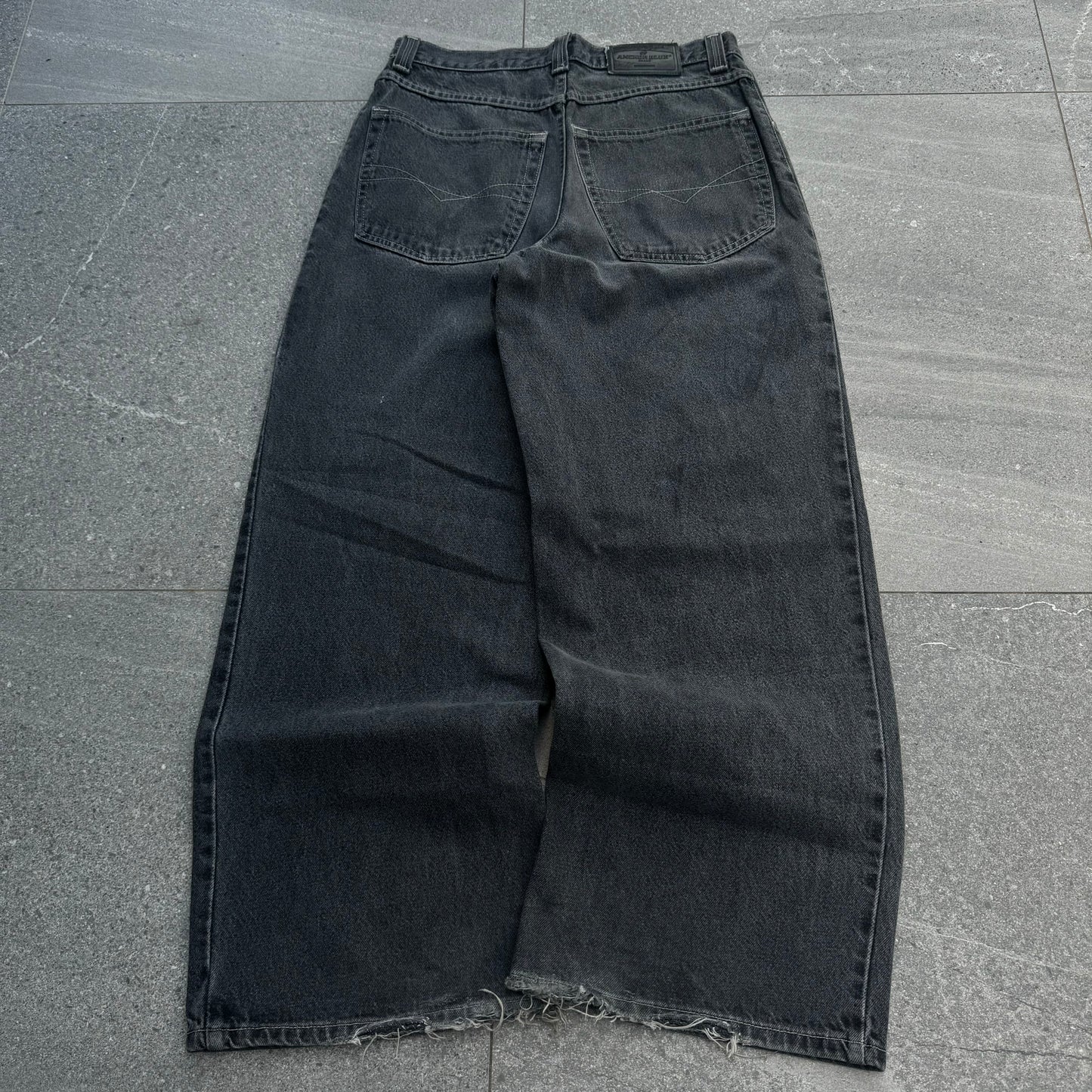 GRAIL anchor blue ‘huge’ jeans (12” opening) - 33x31”