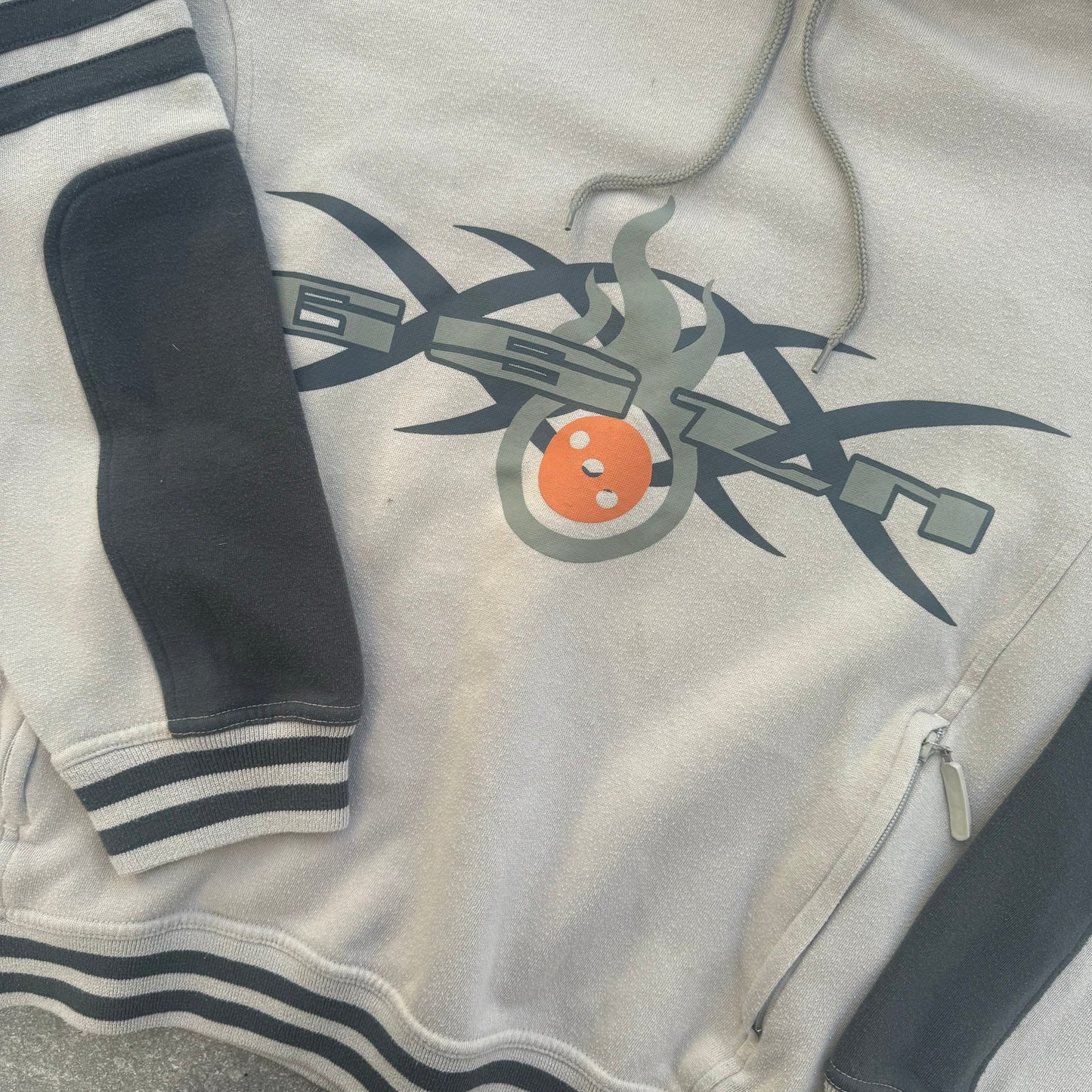insane panelled gasolina hoodie - M