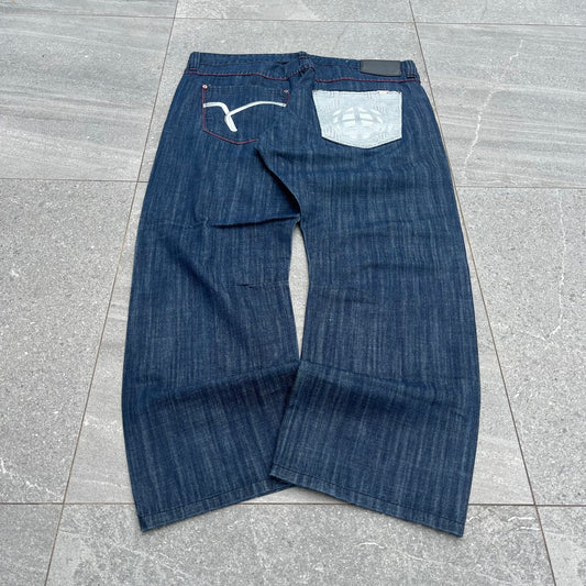 indigo red jeans - 40x32”