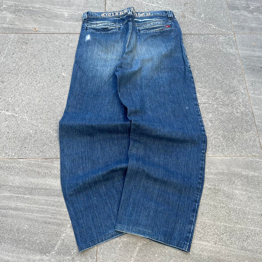 the HARDEST quiksilver jeans/bootcuts. - 34x32”