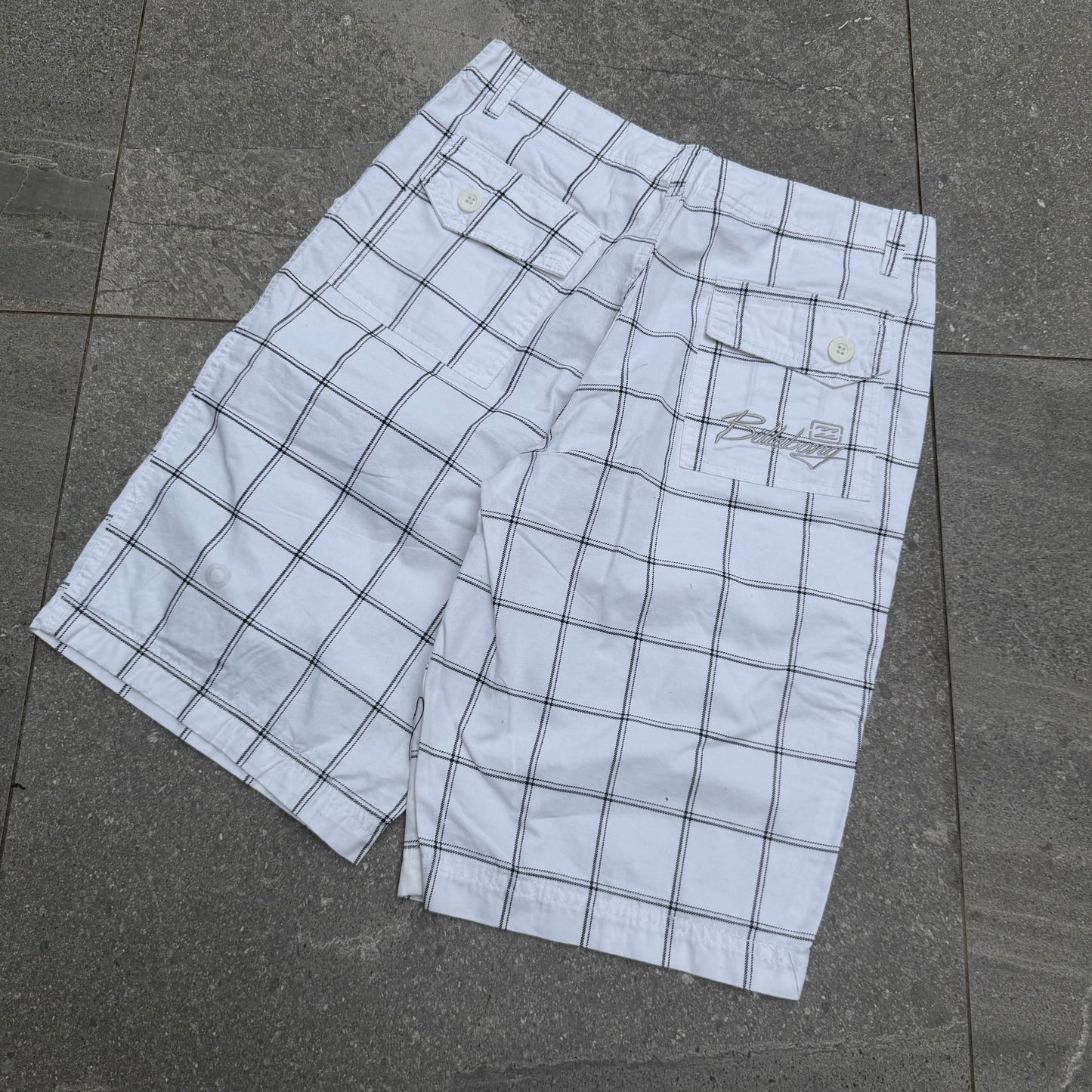 plaid hit billabong daily shorts (u can easily swim in these too) - 30”