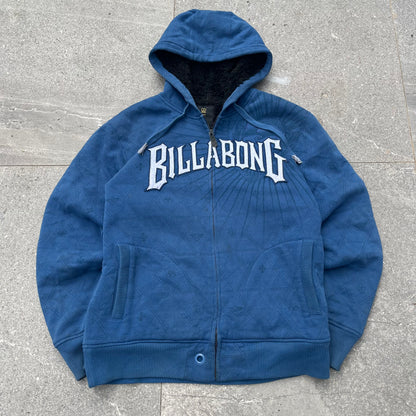 cozy billabong spellout zip - L