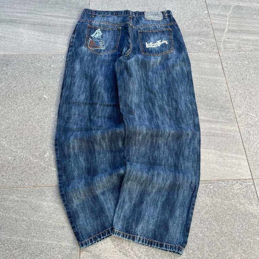 lot 29 acid streak cartoon jeans - 34x32”