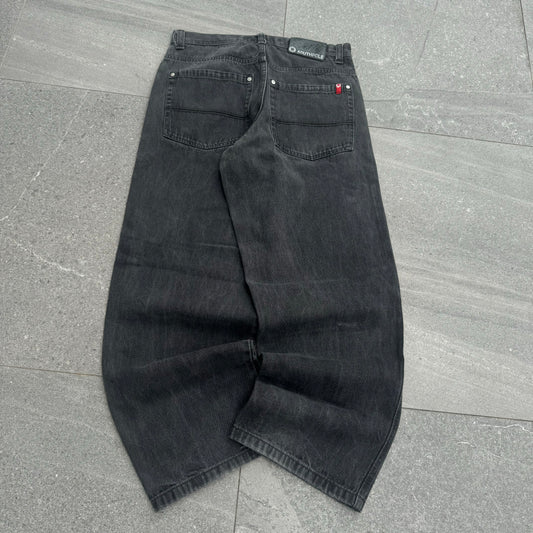 REDTABBBBBS (perfect black jeans) - 34x31”