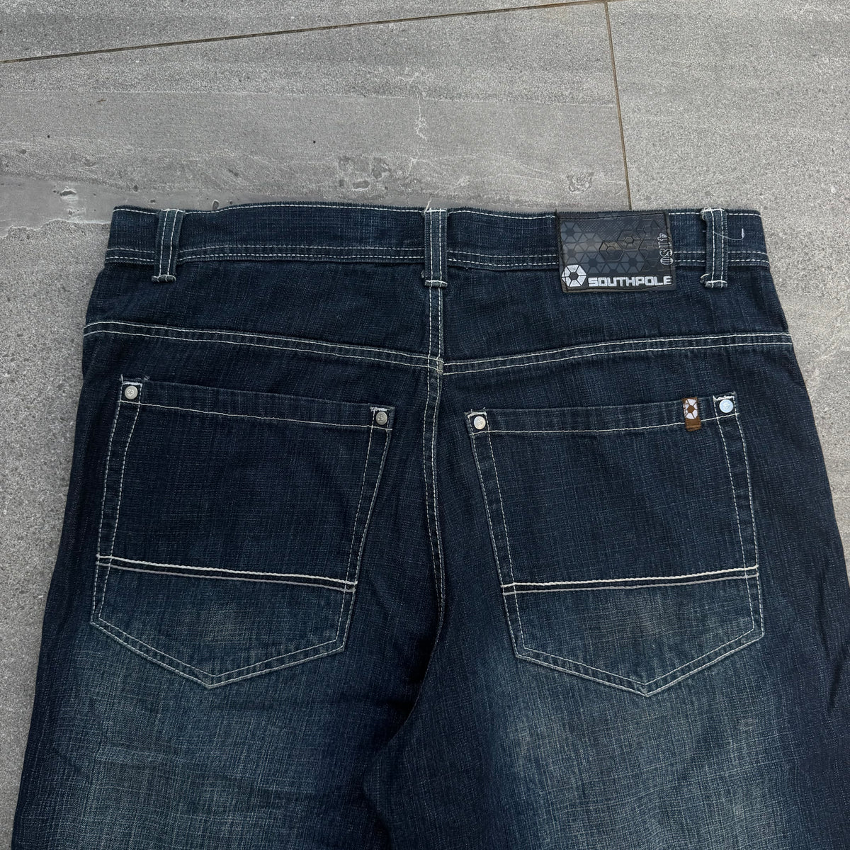 darkwash phat jorts - 40”