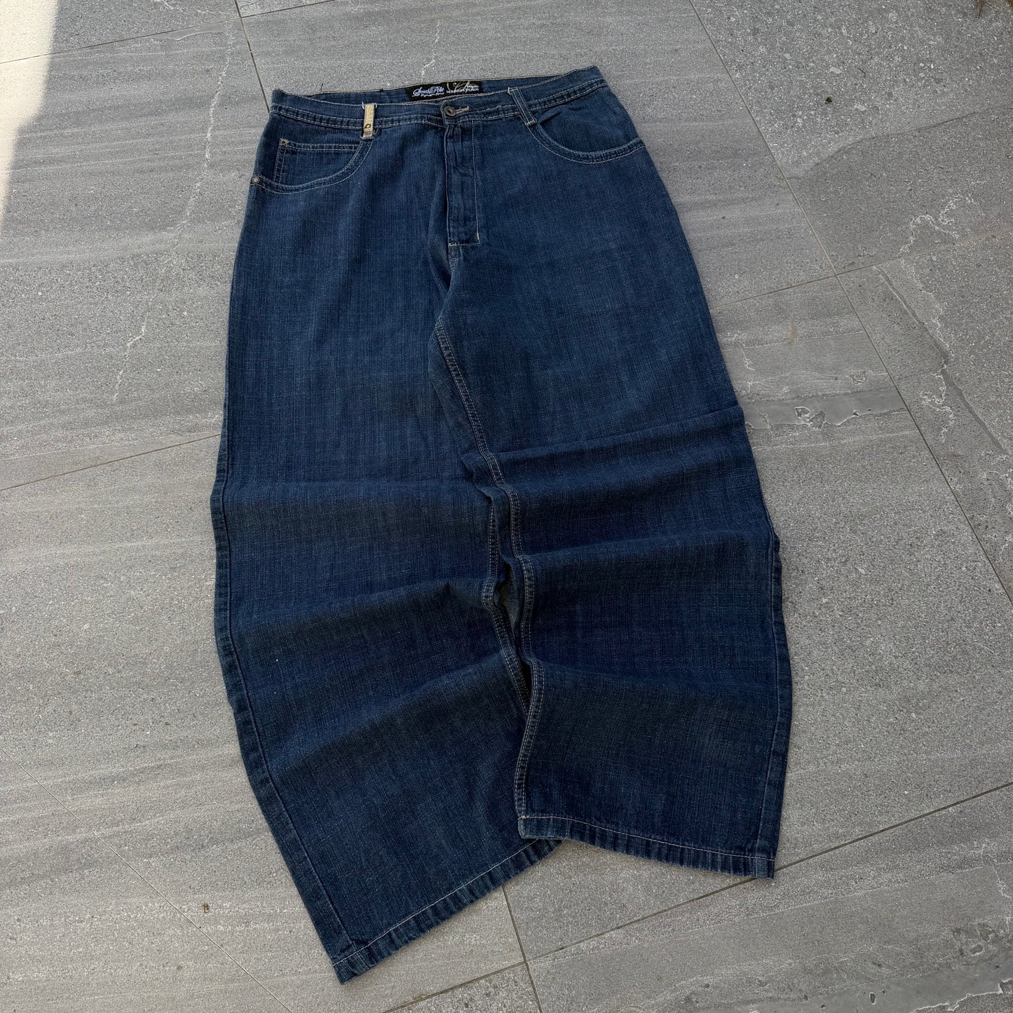 phat dark wash southpoles - 36x31”