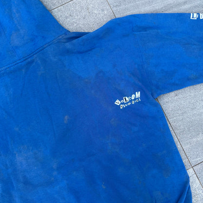 thrashed volcom hoodie - XL