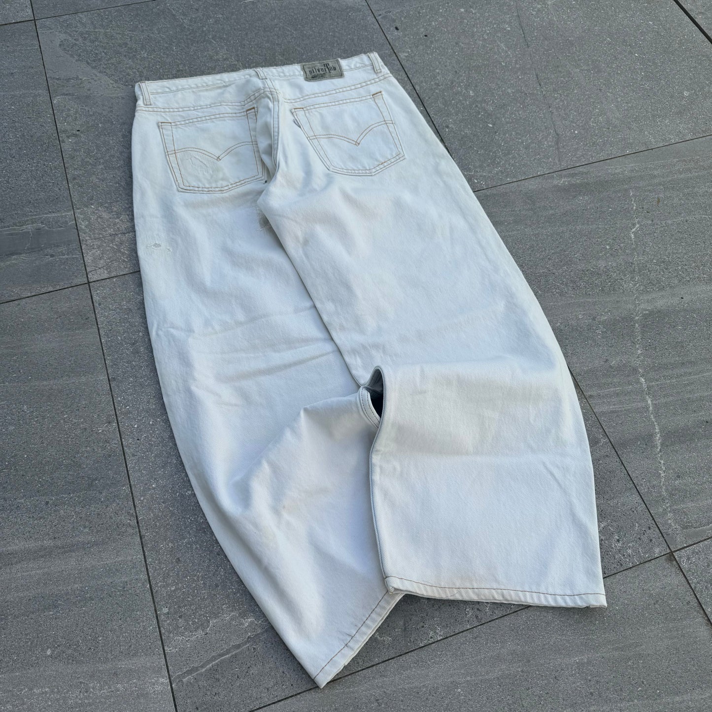 GRAAAAAIL LEVIS SILVERTAB WIDELEGS ****so rare**** 34x29.5”