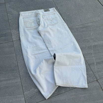 GRAAAAAIL LEVIS SILVERTAB WIDELEGS ****so rare**** 34x29.5”