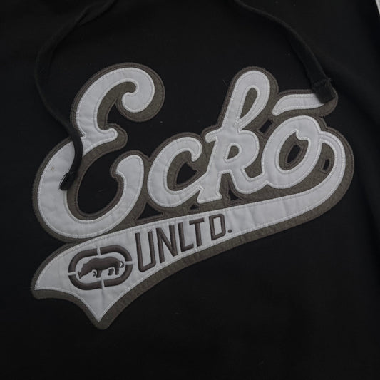 side striped ecko hoodie - XXL