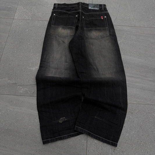 the holy grails. sand fade red tabs. 34x31”