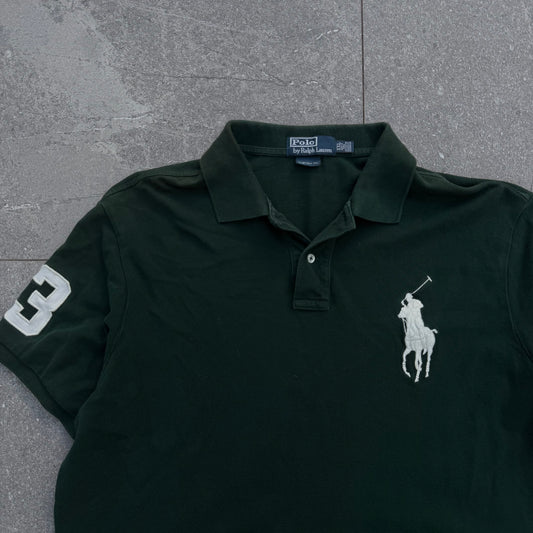 ralph forest green polo - XL