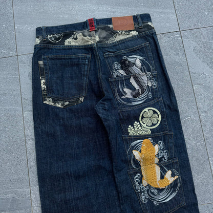 karakuri raw denim multipockets - 34x33”