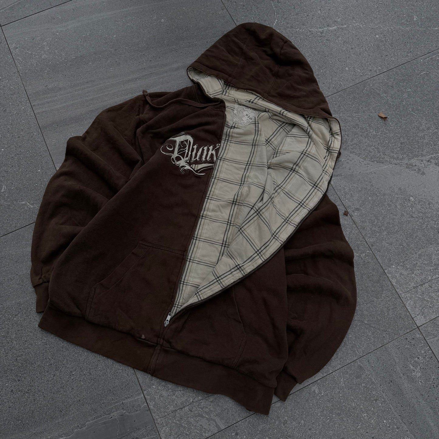 oh. my. god insane quiksilver plaid zip - L