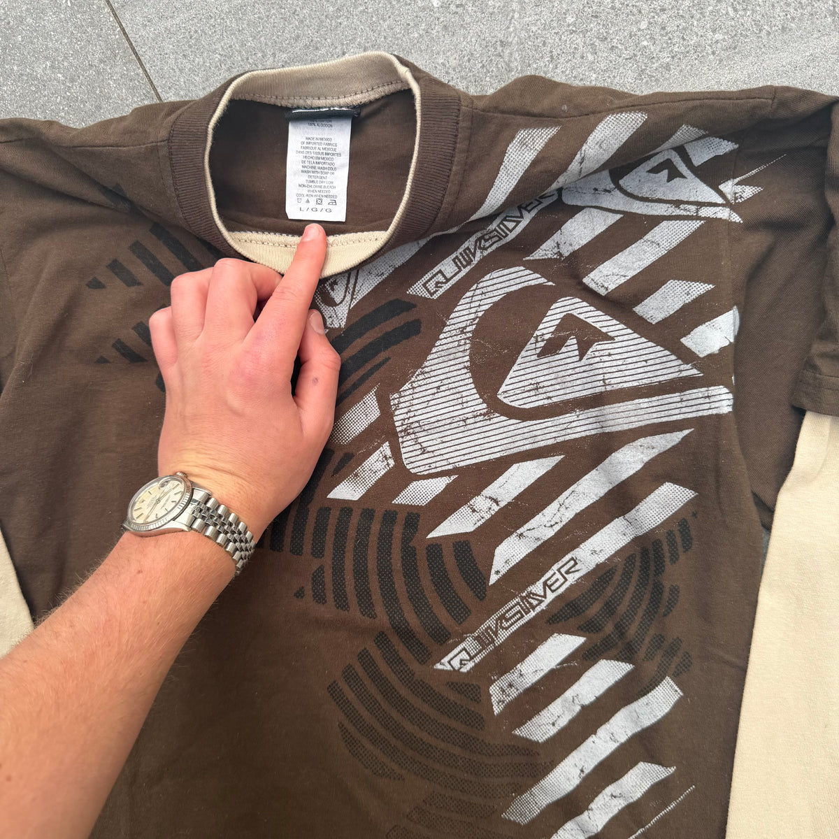 quiksilver layered longsleeve - S