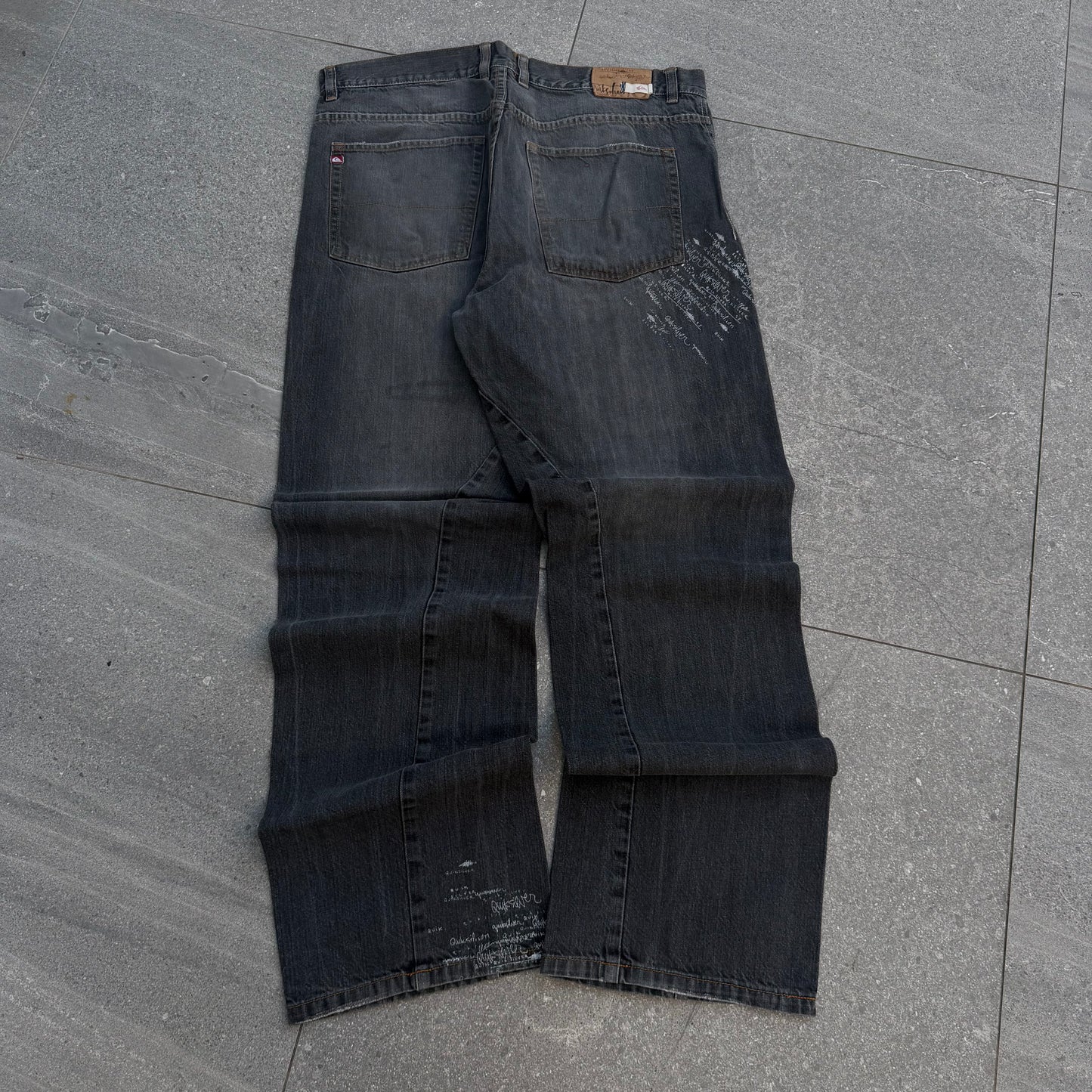 graillll panelled quiksilver jeans - 36x33”