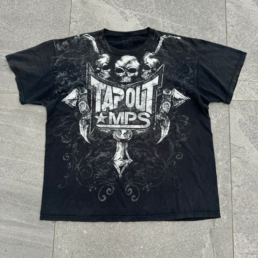tapout skull tee - L