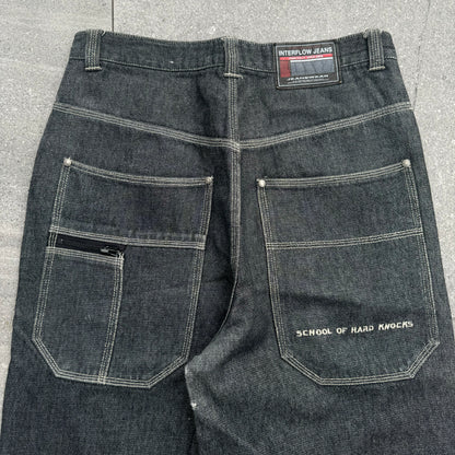 raw denim sohk jeans - 32x33”