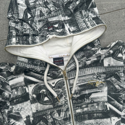 fubu AOP fullzip - S/M