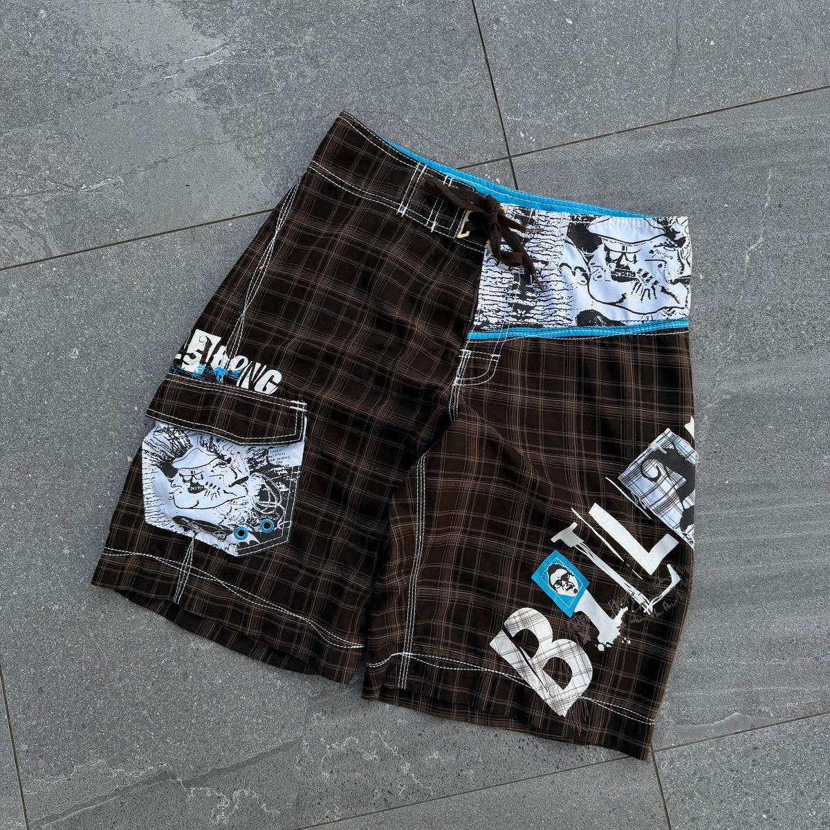 billabong plaid side hits - 30”