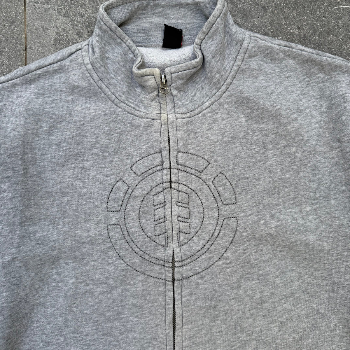 element stitched logo zip up - M