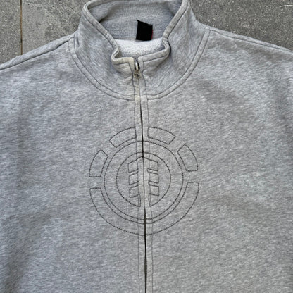 element stitched logo zip up - M