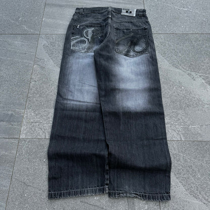 southpole embroidered jeans - 33x31”