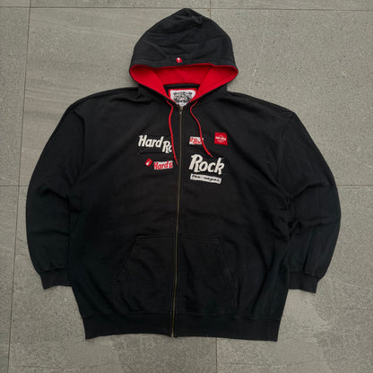 hard rock patchwork zip - XL