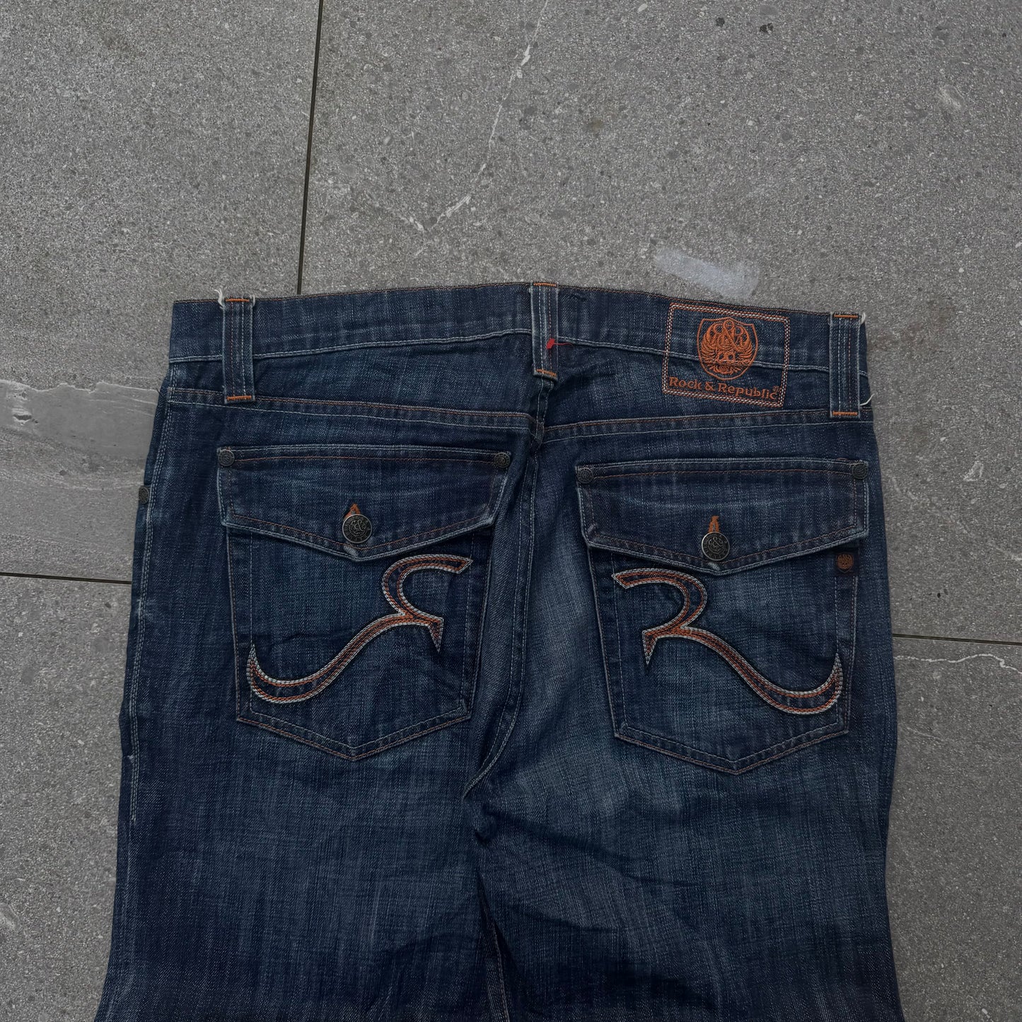raw denim rock republics - 38x35”