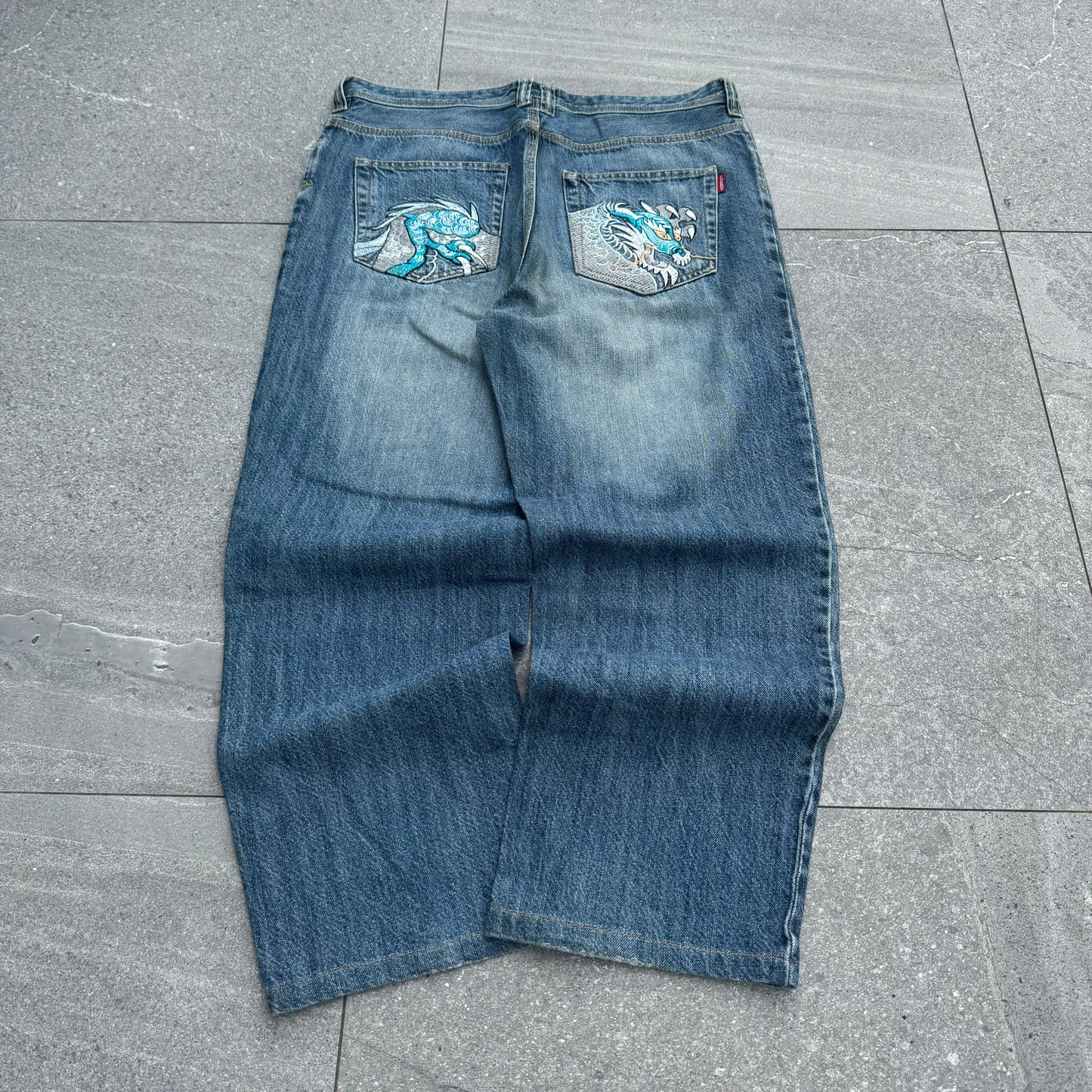 tidy dragon spec jeans - 34x28”