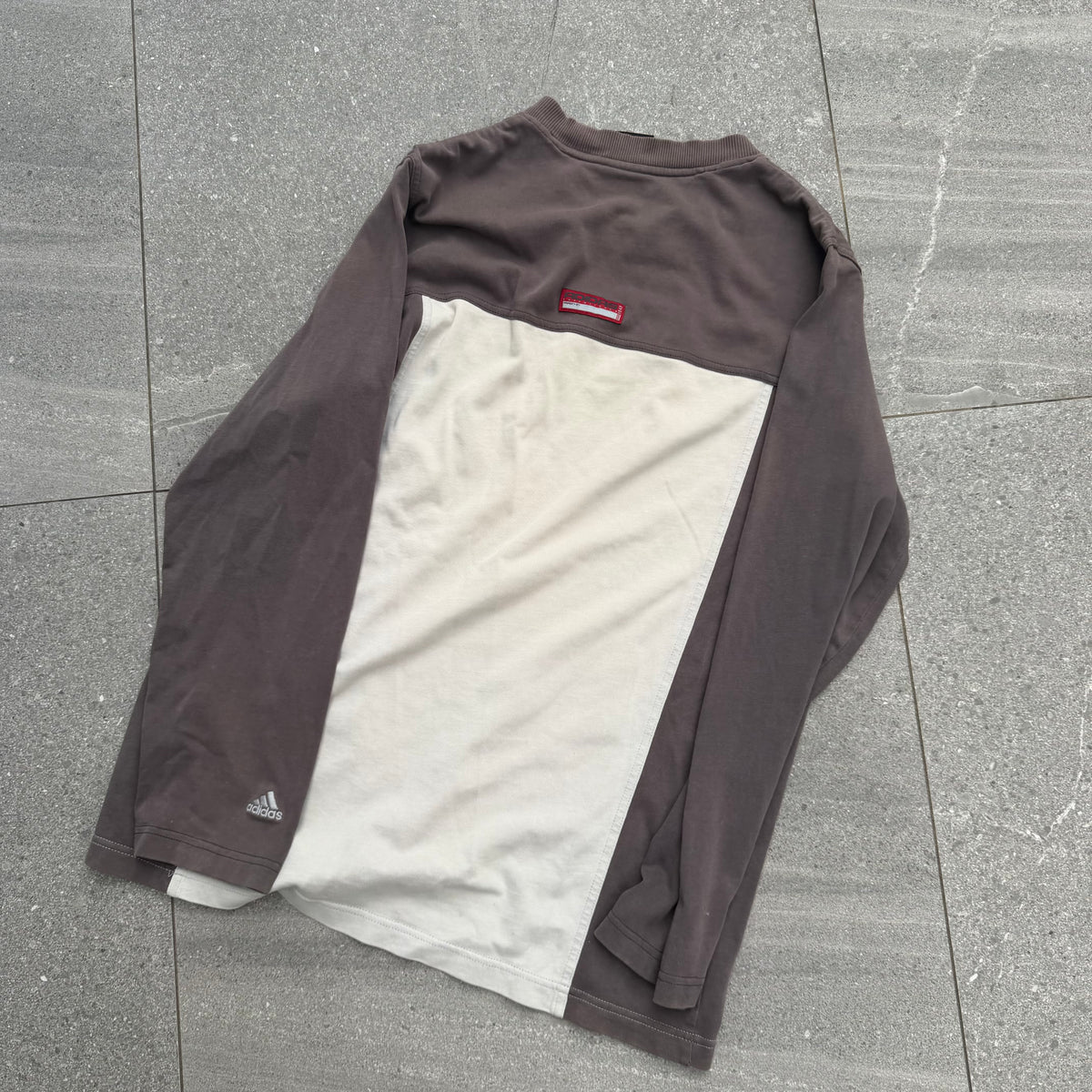 2000s adidas panelled shirt - M