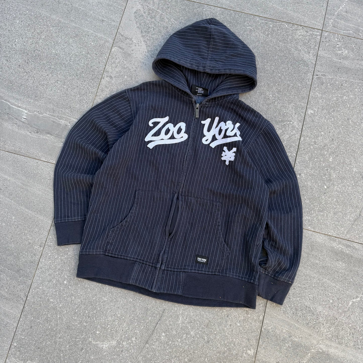 grail pinstriped zoo york hoodie - S