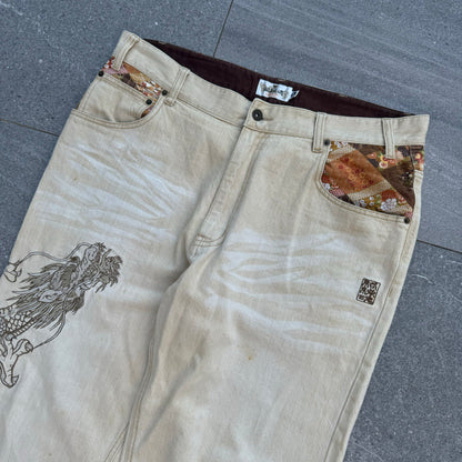 beige karakuri grails - 38x29”