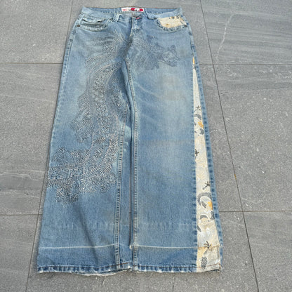 absolutely gorgeous take2 japanese jeans - 35x33”