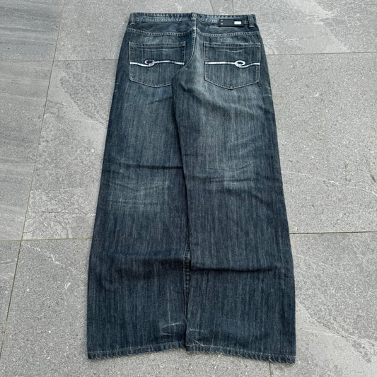 plaid pocket ecko jeans - 33x31”