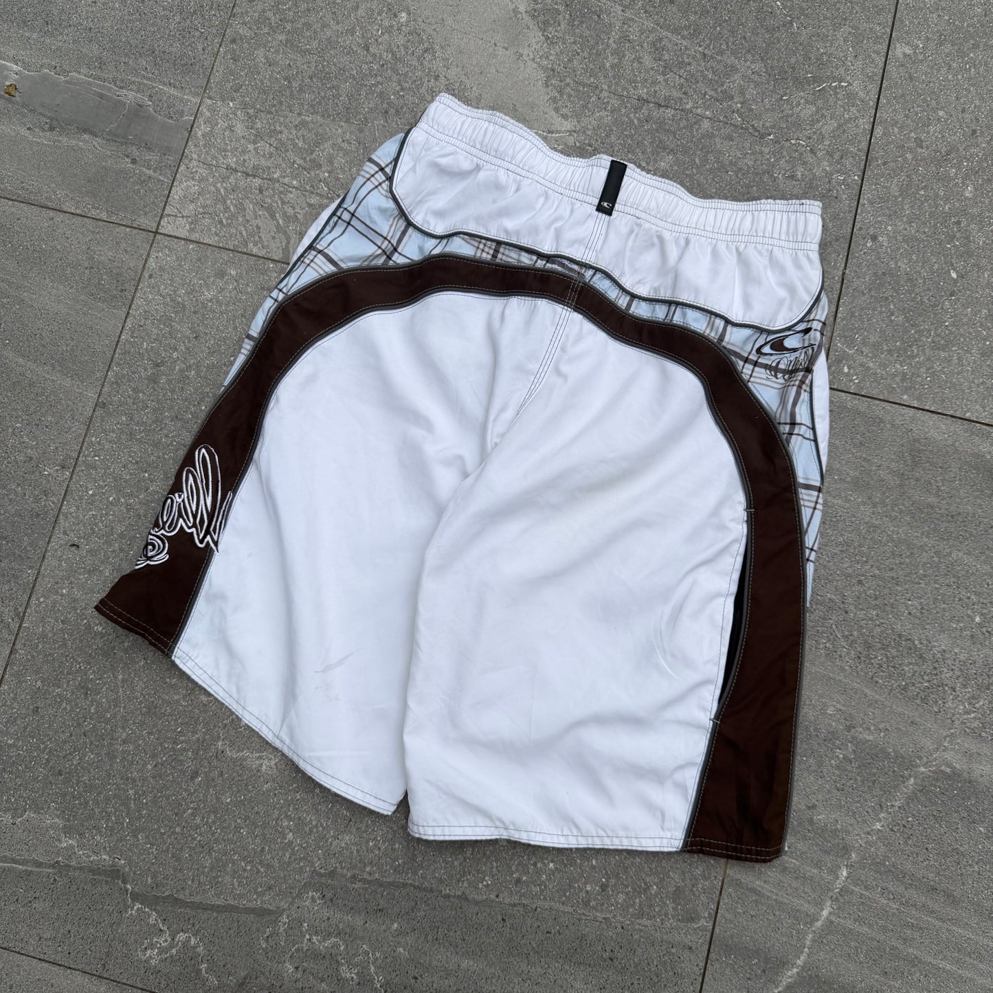 japanese plaid panelled oneills - 33”