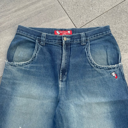 jnco spec snake eyes jorts - 34x13”