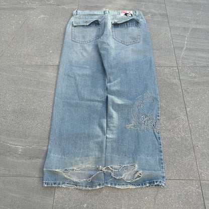 absolutely gorgeous take2 japanese jeans - 35x33”