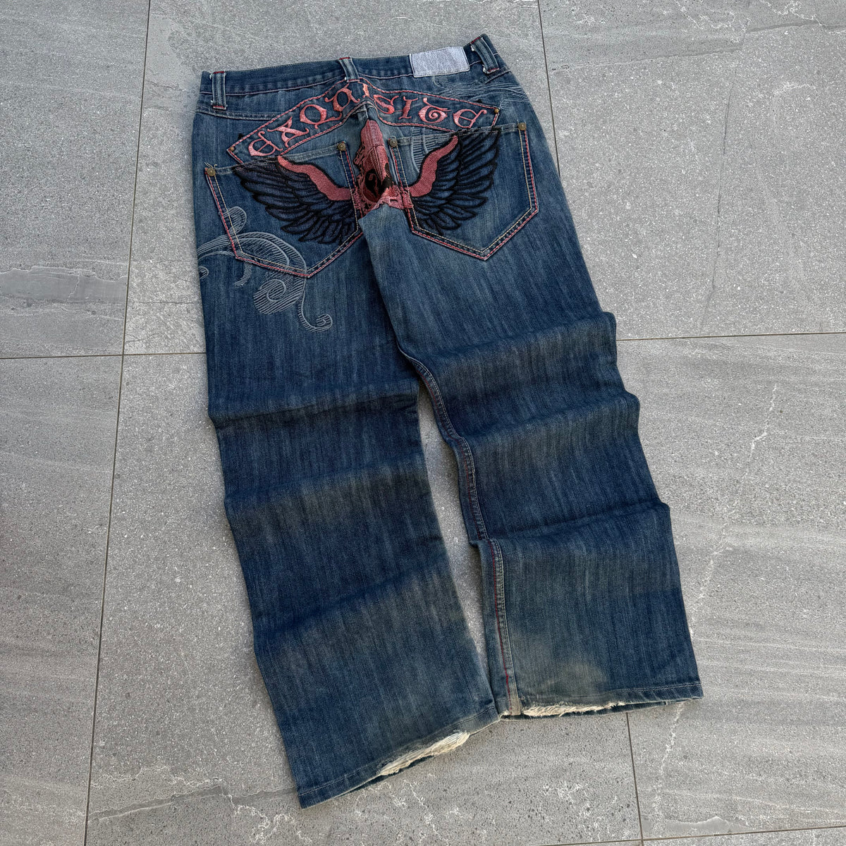 grail imperious jeans (actually impossible to find) - 34x32”