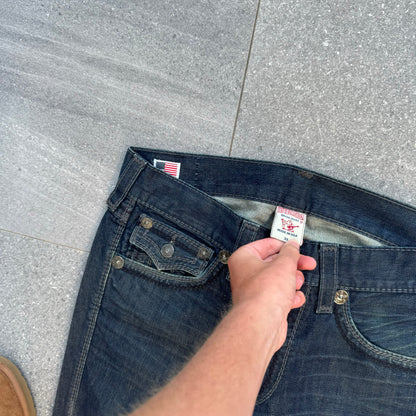 raw denim truey bootcuts - 36x33”