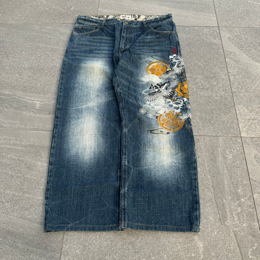 HARD KARAKURI JEANS OMGEEEE - 36x28” (40” outseam)