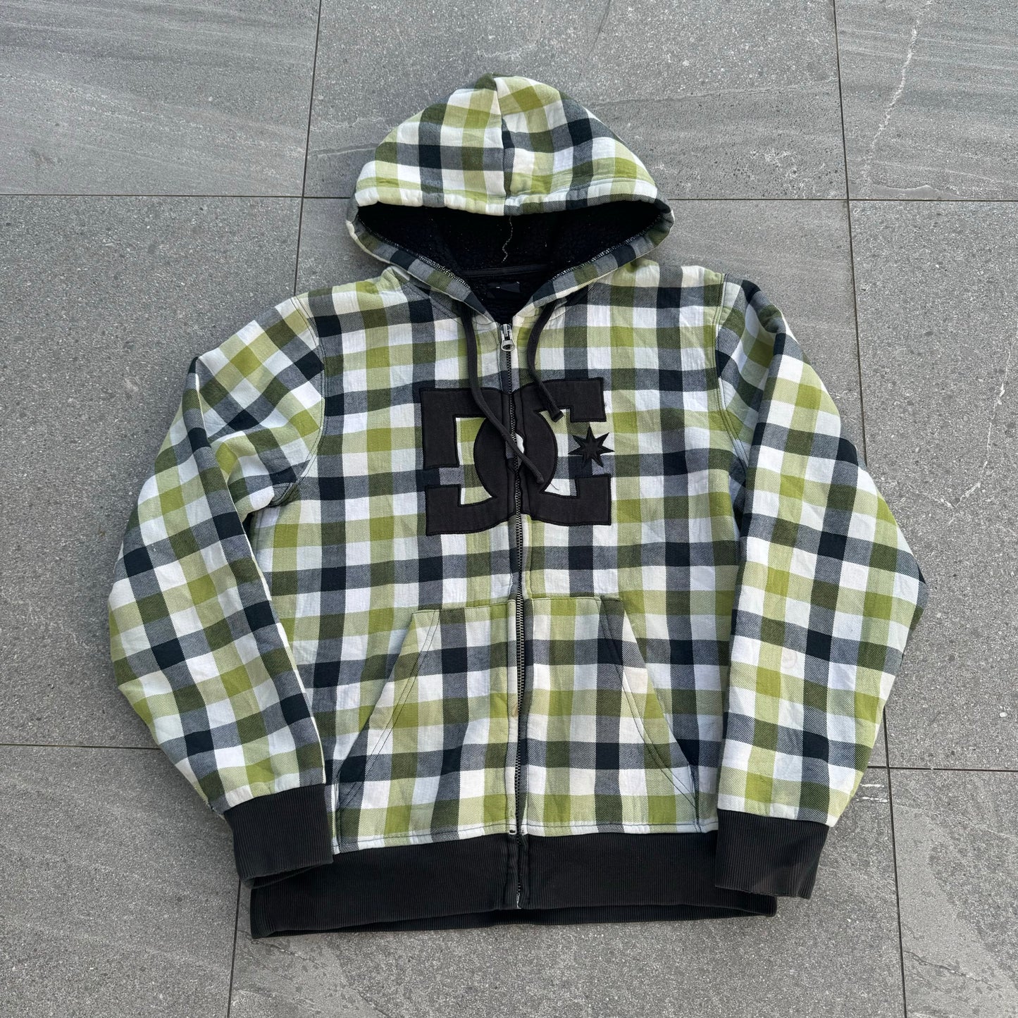 grail plaid DC hoodie - M