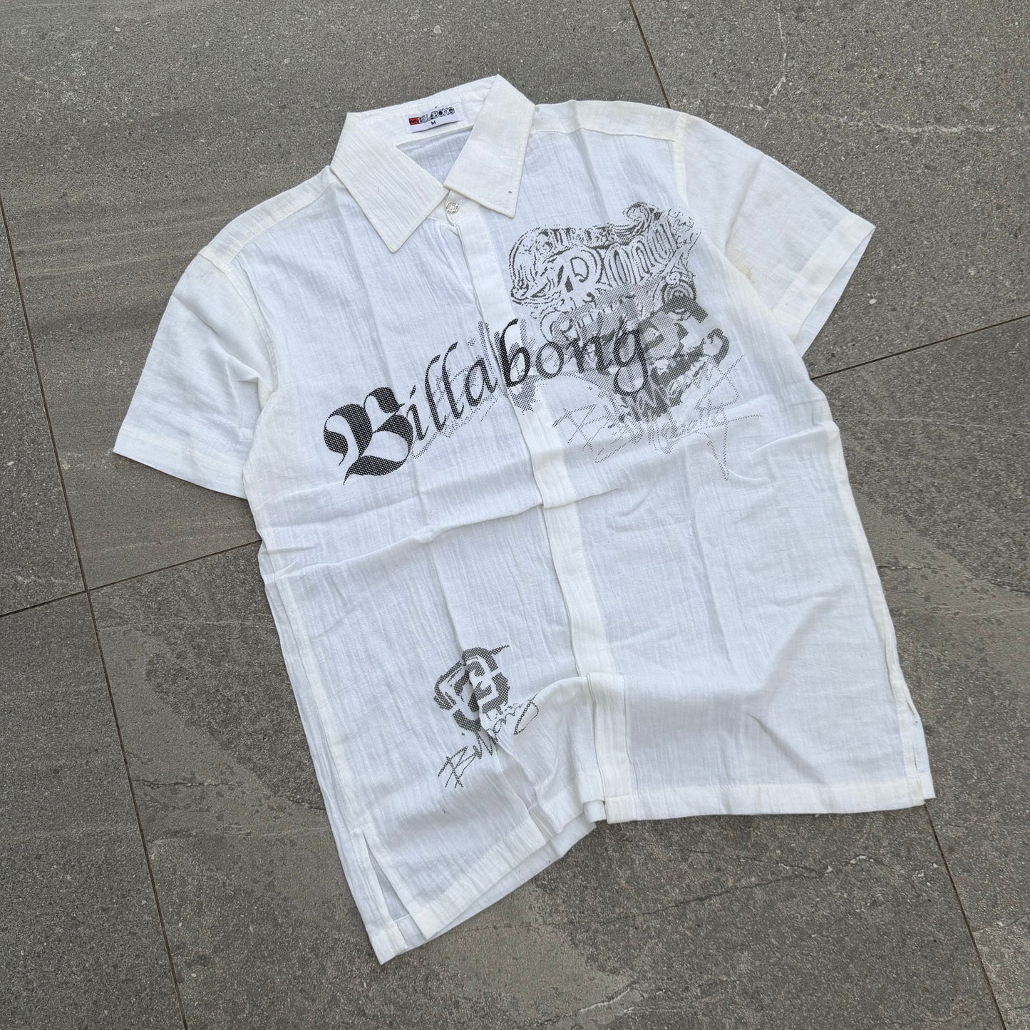 billabong button up - M