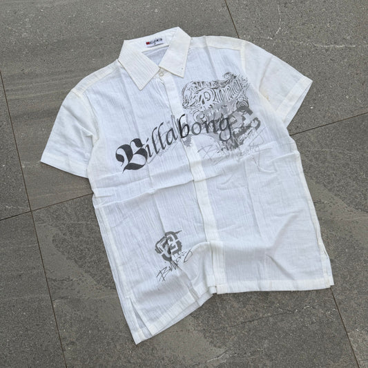 billabong button up - M