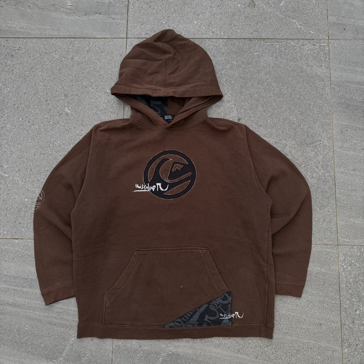 flawless quiksilver choco hoodie - XS/S