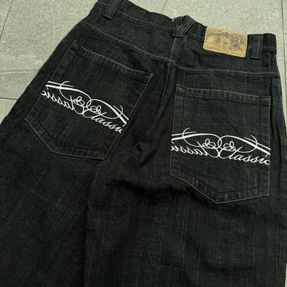 longggg southpole jorts - 32”