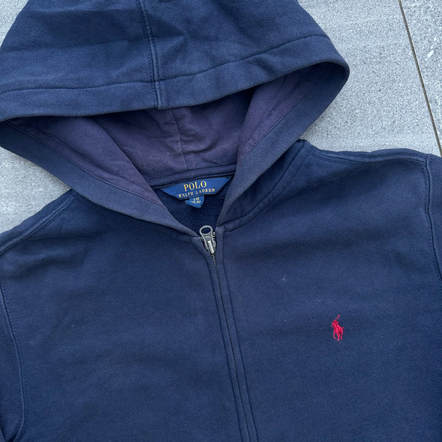 clean polo hoodie - S