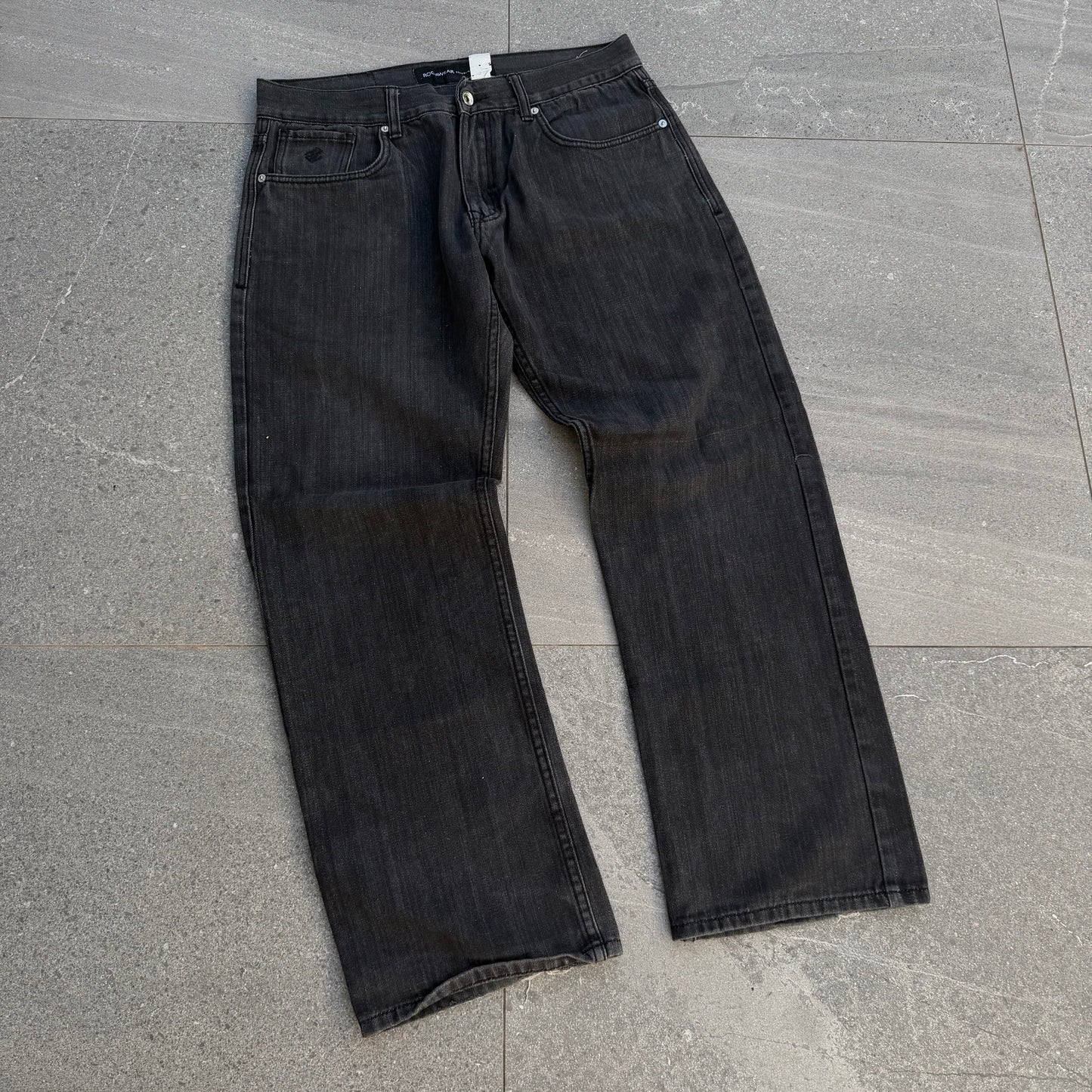 black rocawear bootcuts - 34x30”