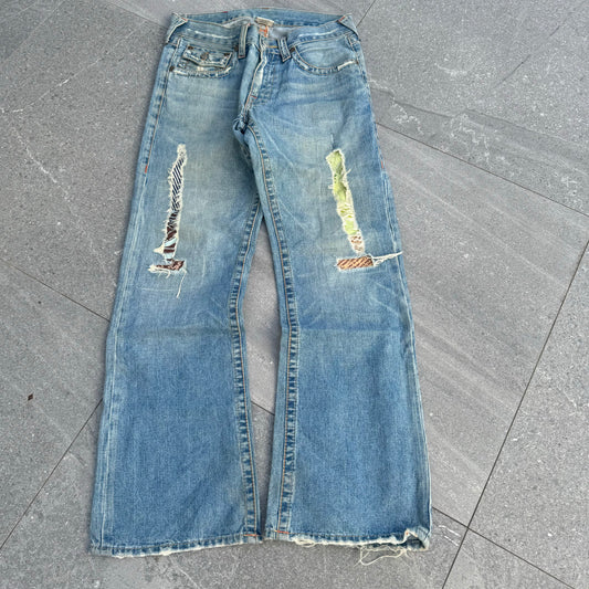 patchwork truey jeans - 32x32”